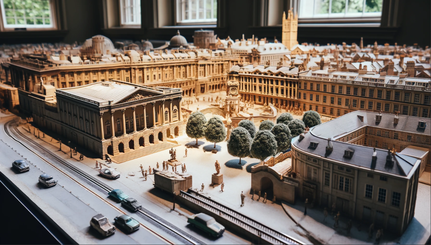 Maquette architecturale détaillée d'un bâtiment moderne, réalisée par Ari Model à Paris.