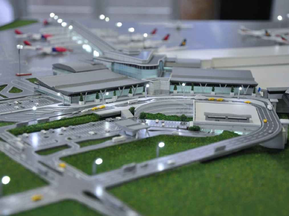 Maquette à l'échelle 1/500 de l'aéroport de Sofia