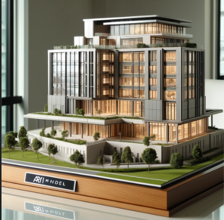 Modèle architectural détaillé réalisé par Ari Maquette à Nantes.