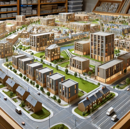 Modèle architectural détaillé réalisé par Ari Maquette à Strasbourg.
