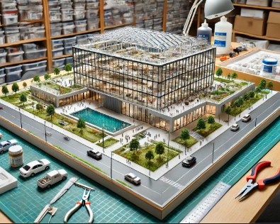 Maquette architecturale détaillée réalisée par Ari Maquette à Brest.