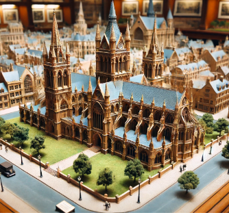 Modèle architectural détaillé créé par Ari Maquette à Limoges.