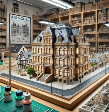 Modèle architectural détaillé réalisé par Ari Maquette à Albi.