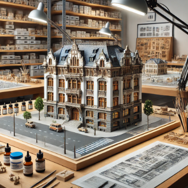 Modèle architectural détaillé réalisé par Ari Maquette à Cergy.