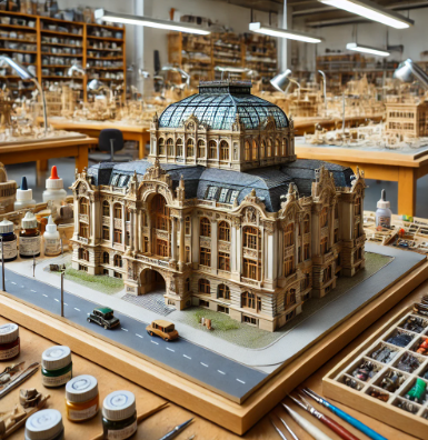 Une maquette architecturale détaillée réalisée par Ari Maquette à Vannes.