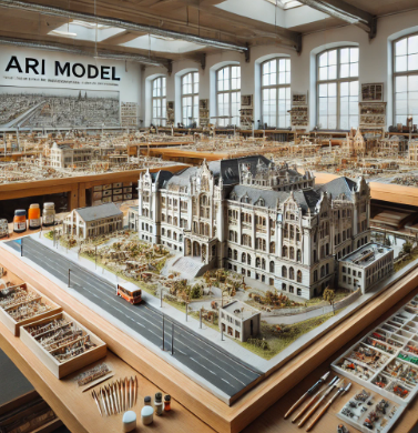 Maquette architecturale détaillée réalisée par Ari Maquette à Issy-les-Moulineaux.