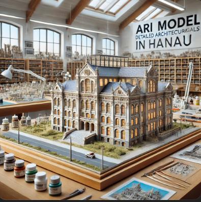 Modèle architectural détaillé créé par Ari Maquette à Avignon.