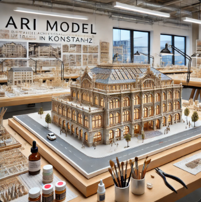 Modèle détaillé réalisé par Ari Maquette à Carcassonne.