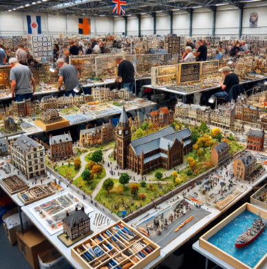 Foire du Modélisme à Paris présentant des modèles détaillés et artistiques.