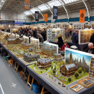Foire du Modélisme Marseille présentant des modèles détaillés et artistiques.