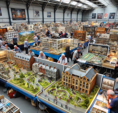 Foire du Modélisme Nice présentant des modèles détaillés et artistiques.