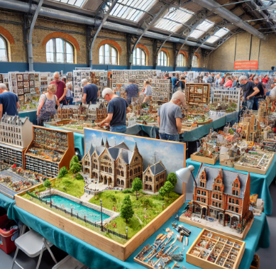 Foire du Modélisme Nantes présentant des modèles détaillés et artistiques.