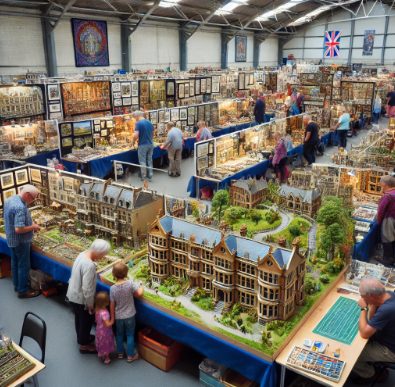 Foire du Modélisme Nîmes présentant des modèles détaillés et artistiques.