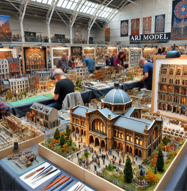 Modèles détaillés par Ari Maquette à la Foire du Modélisme Mullhouse.