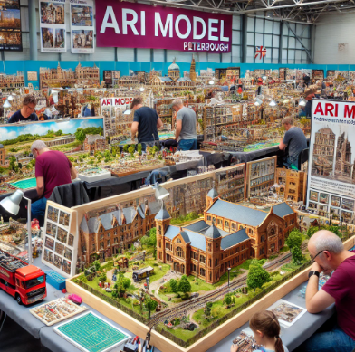 Modèles détaillés d'Ari Maquette à la Foire du Modelisme Boulogne Billancourt.