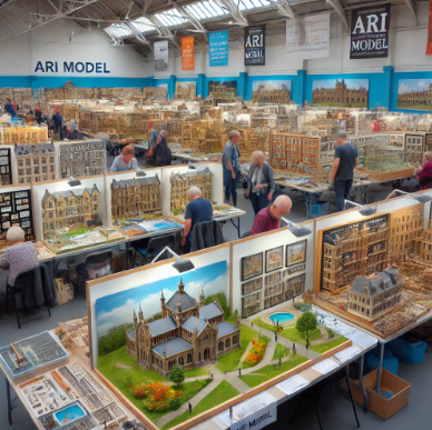 Modèles de Ari Maquette à la Foire du Modelisme Montreuil.