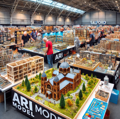 Exposition des modèles détaillés d'Ari Maquette à la Foire du Modelisme Roubaix.