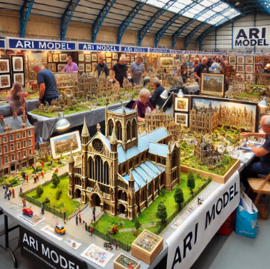 Modèles détaillés présentés par Ari Maquette à la Foire du Modelisme Aubervilliers.