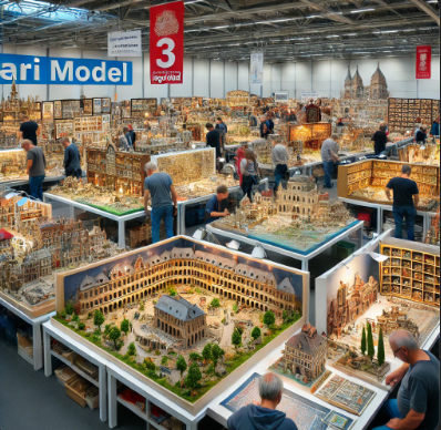 Modèles détaillés présentés par Ari Maquette à la Foire du Modelisme Beziers.