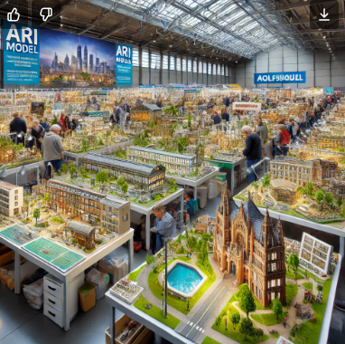 Modèles détaillés présentés par Ari Maquette à la Foire du Modélisme La Rochelle.