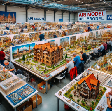 Modèles exposés par Ari Maquette à la Foire du Modelisme Drancy.