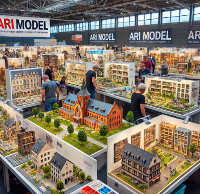  Modèles exposés à la Foire du Modélisme Annecy avec les chefs-d'œuvre d'Ari Maquette.