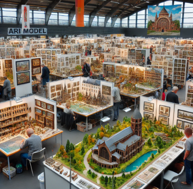 Maquettes détaillées présentées par Ari Maquette à la Foire du Modelisme Mérignac.