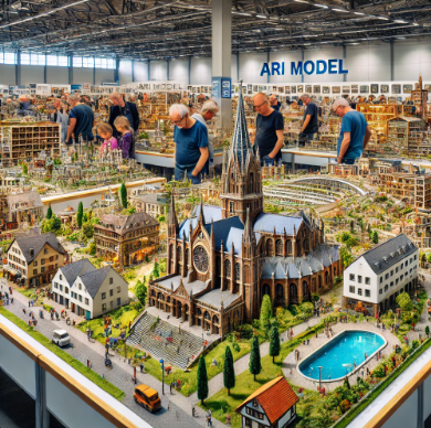 Modèles détaillés exposés par Ari Maquette à la Foire du Modélisme Pessac.