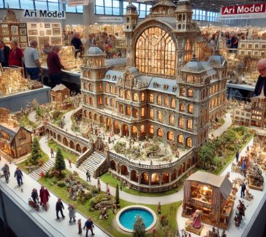 Modèles exposés par Ari Maquette à la Foire du Modélisme Cergy.
