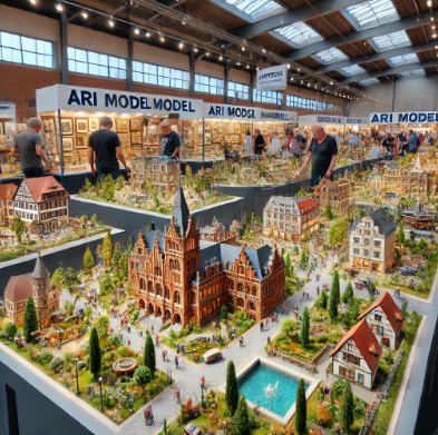 Modèles détaillés exposés par Ari Maquette à la Foire du Modélisme Antony.