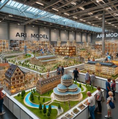 Modèles réduits exposés par Ari Maquette à la Foire du Modélisme La Seyne sur Mer.