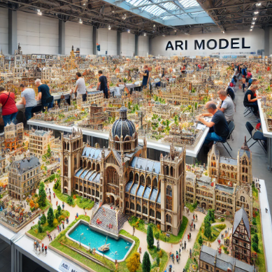 Modèles détaillés présentés par Ari Maquette à la Foire du Modélisme Saint Quentin.