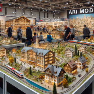 Un modèle détaillé de Ari Maquette exposé à la Foire du Modélisme de Clermont-Ferrand.