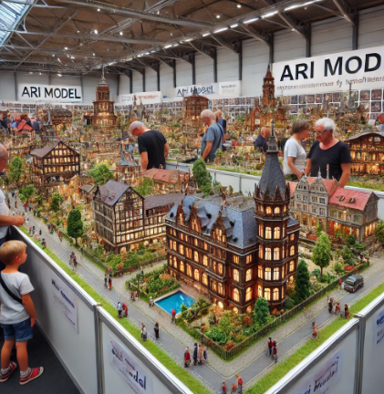 Exposition des maquettes détaillées par Ari Maquette à la Foire du Modélisme de Mulhouse.