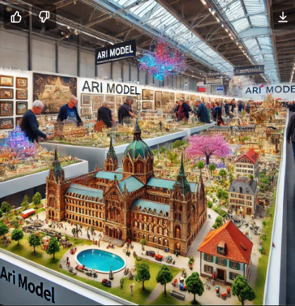 Modèles détaillés exposés par Ari Maquette lors de la Foire du Modélisme Carcassonne.