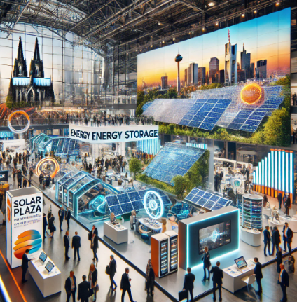 Découvrez des solutions innovantes pour le stockage d'énergie solaire au Solar Plaza Energy Storage à Cologne le 10 novembre 2024.