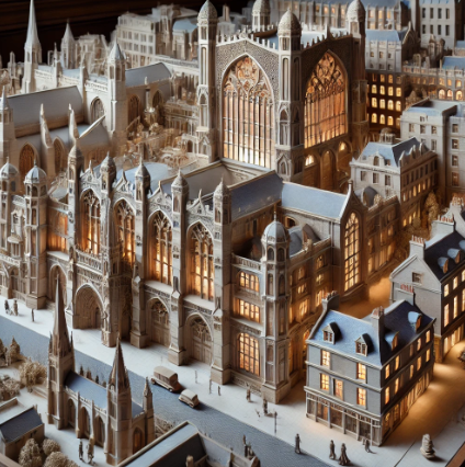 Une maquette architecturale détaillée réalisée par Ari Maquette, illustrant la précision et la créativité à Grenoble.