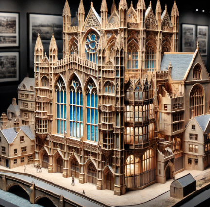 Maquette architecturale détaillée réalisée par Ari Maquette, exemple de précision et de créativité à Tours.