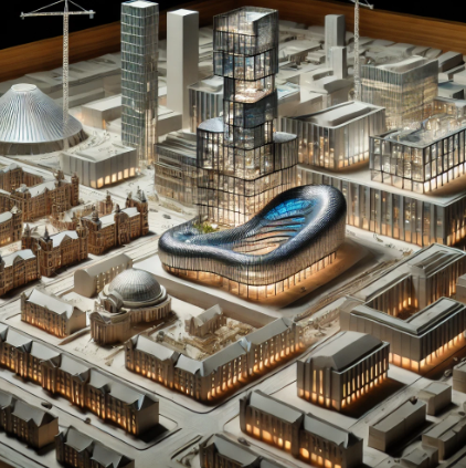 Maquette architecturale d'un projet à Amiens, réalisée par Ari Maquette, mettant en valeur la précision et le souci du détail.