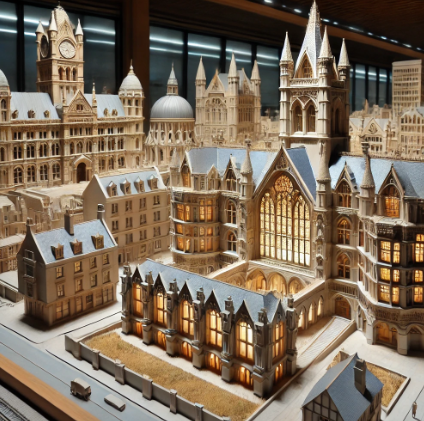 Une maquette architecturale minutieusement réalisée par Ari Maquette à Rouen, mettant en avant la qualité de l'artisanat et l'attention aux détails.