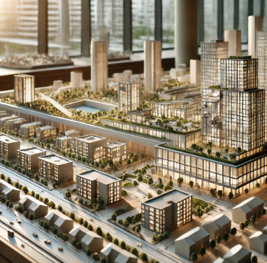 Une maquette architecturale réalisée par Ari Maquette à Drancy, mettant en avant un haut niveau de détail et de précision pour la présentation d'un projet architectural. Cet outil aide à mieux comprendre le design et facilite les discussions ave