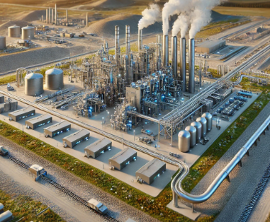 Un modèle détaillé de capture et stockage du carbone créé par Ari Maquette, illustrant les technologies de capture du CO₂, l'infrastructure de transport et les solutions de stockage souterrain. Idéal pour les démonstrations techniques, les proje