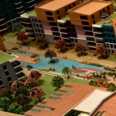 Une maquette industrielle innovante, conçue avec précision par ARI Model, illustrant l'harmonie parfaite entre précision, innovation et durabilité. Ce modèle intègre la conception assistée par l’IA, l’impression 3D et des composants modulaires, 