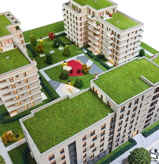 Maquettes architecturales sur mesure réalisées par ARI Maquette pour la Real Estate Arena, incluant des projets résidentiels, des tours de bureaux, des programmes de réaménagement urbain et des complexes mixtes. Conçues avec éclairage LED, animations