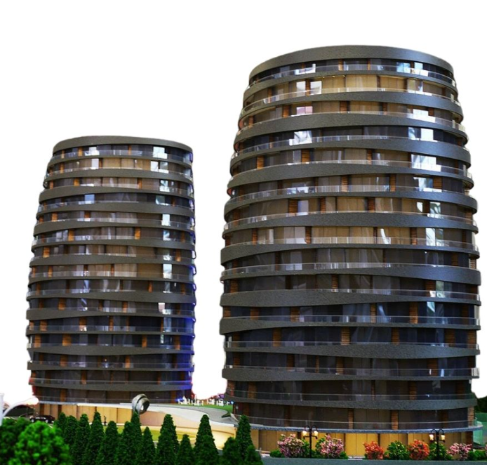 Maquettes sur mesure animées et éclairées par ARI Maquette pour l’Immobilienmesse Linz, incluant des résidences, projets mixtes, immeubles de bureaux et infrastructures urbaines. Grâce à l’éclairage LED, aux effets cinétiques et à un savoir-faire art