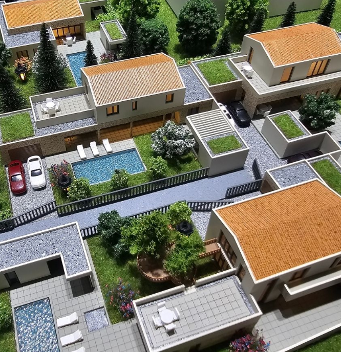 Maquettes architecturales sur mesure réalisées par ARI Maquette pour le Real Estate Forum, comprenant des projets résidentiels, des centres commerciaux, des concepts de villes intelligentes et des développements durables. Grâce à l’intégration de sys