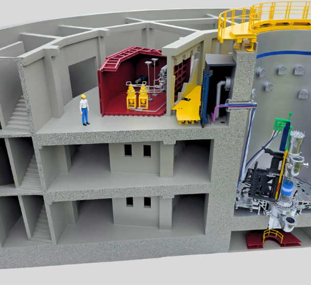 Maquettes personnalisées, animées et éclairées par ARI Maquette pour Interpack, incluant des usines de conditionnement, des centres logistiques, des sites pharmaceutiques et des systèmes alimentaires durables. Grâce à des effets lumineux et des mécan