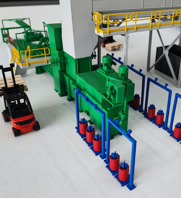 Maquettes personnalisées de haute qualité par ARI Maquette pour AgriFlanders, incluant des exploitations agricoles, systèmes d’élevage, énergies renouvelables, concepts d’irrigation et usines agroalimentaires. Avec des effets lumineux et des fonction