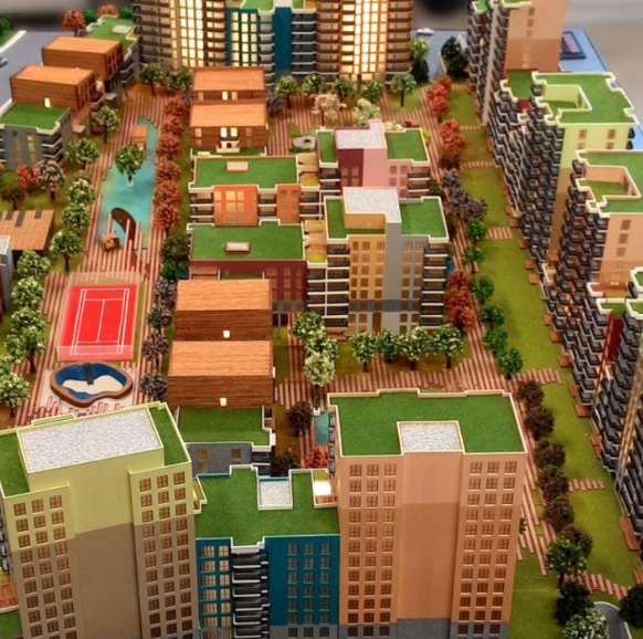 Maquettes éclairées et animées d’ARI Maquette pour le Wohn Design Messe, mettant en valeur les concepts d’aménagement intérieur, innovations en mobilier, solutions résidentielles durables et projets architecturaux modernes. Grâce à des détails précis