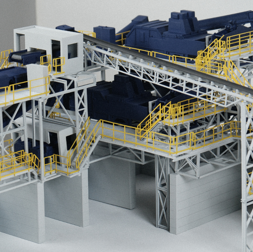 Une maquette architecturale réalisée par ARI Maquette pour Air Cargo Europe, intégrant des effets lumineux, des animations et un savoir-faire artisanal de précision afin de représenter les innovations dans la logistique aérienne, les systèmes de tran